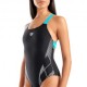 Arena Costume Intero Piscina Lily Con Reggiseno Interno Nero Turquoise Donna