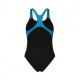 Arena Costume Intero Piscina Lily Con Reggiseno Interno Nero Turquoise Donna