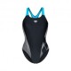 Arena Costume Intero Piscina Lily Con Reggiseno Interno Nero Turquoise Donna