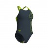 Arena Costume Intero Piscina Scratchy Asphalt Lime Donna