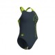 Arena Costume Intero Piscina Scratchy Asphalt Lime Donna