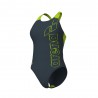 Arena Costume Intero Piscina Scratchy Asphalt Lime Donna
