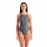 Arena Costume Intero Piscina Scratchy Asphalt Lime Donna