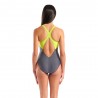 Arena Costume Intero Piscina Scratchy Asphalt Lime Donna