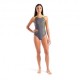 Arena Costume Intero Piscina Scratchy Asphalt Lime Donna