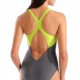 Arena Costume Intero Piscina Scratchy Asphalt Lime Donna