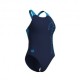 Arena Costume Intero Piscina Scratchy Navy Turquoise Donna