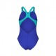 Arena Costume Intero Piscina Graphic Indigo Bambina