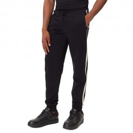 Ea7 Pantaloni Con Polsino Profilo Nero Uomo