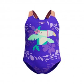 Speedo Costume Intero Piscina Neonato Digital Print Indigo Tucano Bambina