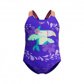 Speedo Costume Intero Piscina Neonato Digital Print Indigo Tucano Bambina