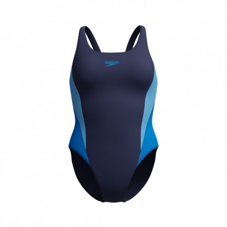 Speedo Costume Intero Piscina Colourblock Lagoon Blue Donna
