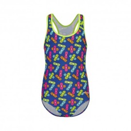 Hot Stuff Costume Intero Piscina Lydia Blu Multi Bambina