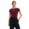 Ea7 T-Shirt Bordeaux Donna