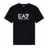 Ea7 T-Shirt Nero Bianco Uomo