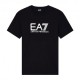 Ea7 T-Shirt Nero Bianco Uomo