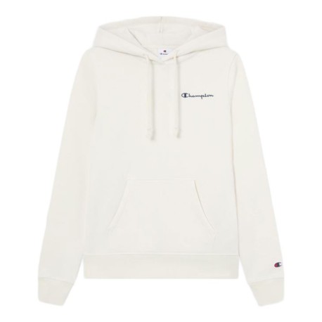Champion Felpa Logo Piccolo Panna Donna