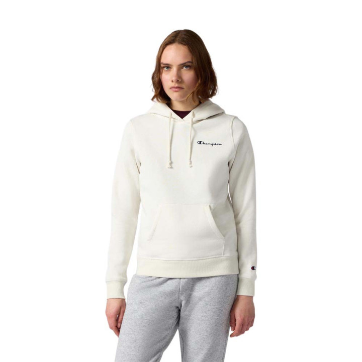 Champion Felpa Logo Piccolo Panna Donna