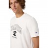 Champion T-Shirt Big Logo Bianco Uomo