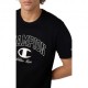 Champion T-Shirt Big Logo Nero Uomo