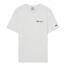 Champion T-Shirt Logo Piccolo Bianco Uomo