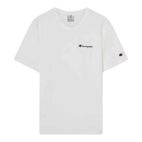Champion T-Shirt Logo Piccolo Bianco Uomo
