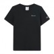 Champion T-Shirt Logo Piccolo Nero Donna