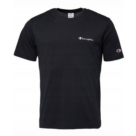 Champion T-Shirt Logo Piccolo Nero Uomo