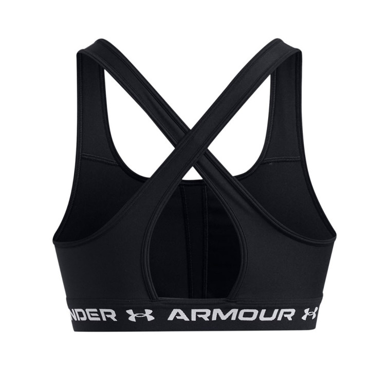 Under Armour Reggiseno Sportivo Crossback Mid Nero Donna