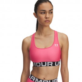 Under Armour Reggiseno Sportivo Hg Mid Reggiseno Sportivonded Super Rosa Donna