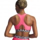 Under Armour Reggiseno Sportivo Hg Mid Reggiseno Sportivonded Super Rosa Donna