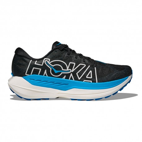 Hoka Rocket X Trail Nero Blu Skyward - Scarpe Trail Running Uomo