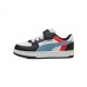 Puma Puma Caven 2.0 Block Ps Ac Bianco Blu Nero - Scarpe Da Ginnastica Bambino