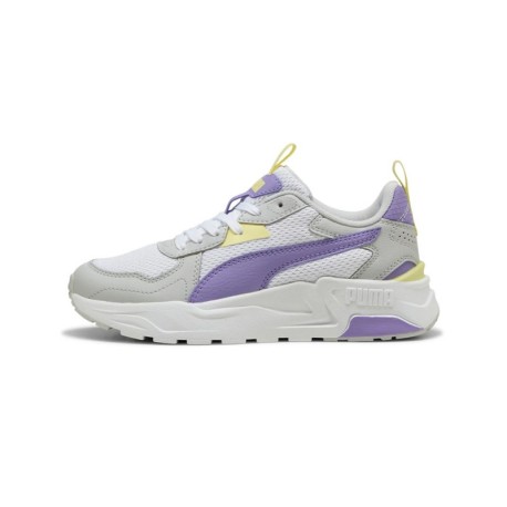 Puma Trinity Lite Gs Bianco Viola - Scarpe Da Ginnastica Bambina