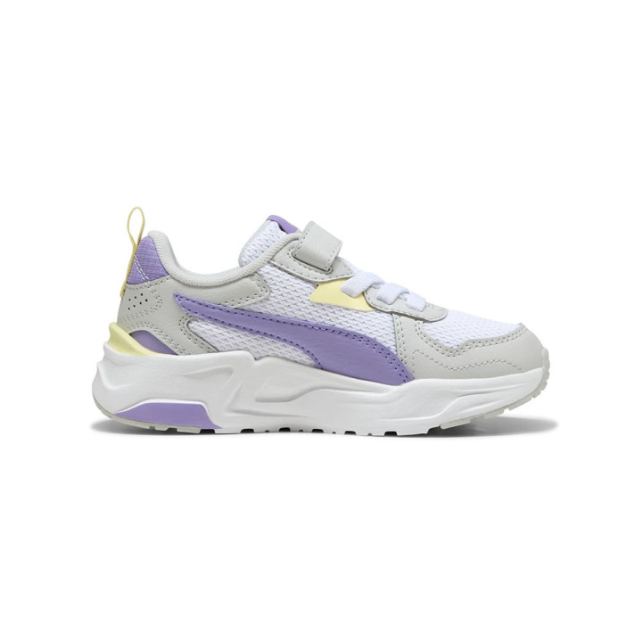 Puma Trinity Lite Ps Ac Bianco Viola - Scarpe Da Ginnastica Bambina