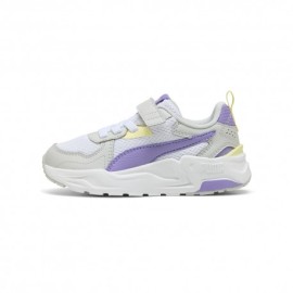 Puma Trinity Lite Ps Ac Bianco Viola - Scarpe Da Ginnastica Bambina