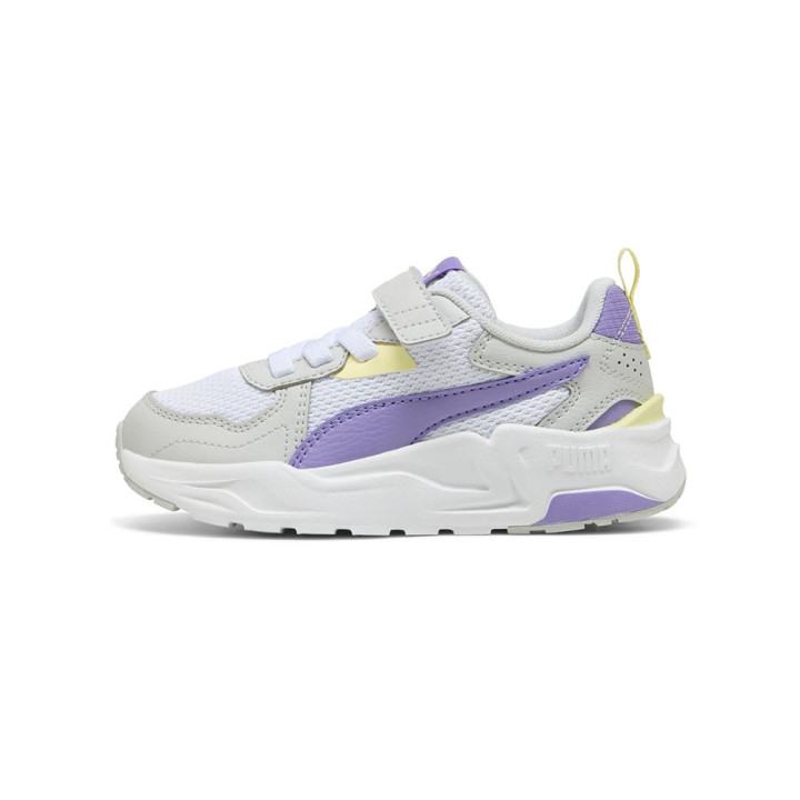 Puma Trinity Lite Ps Ac Bianco Viola - Scarpe Da Ginnastica Bambina