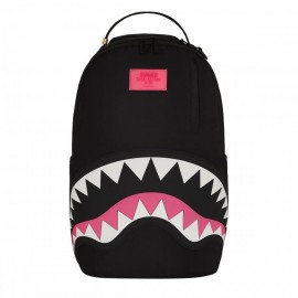 Sprayground Zaino Shark Central Nylon Nero Rosa