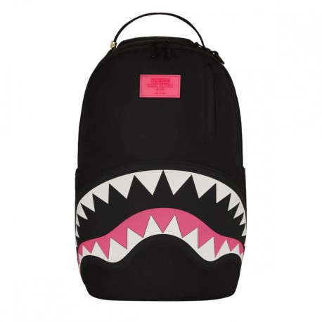 Sprayground Zaino Shark Central Nylon Nero Rosa