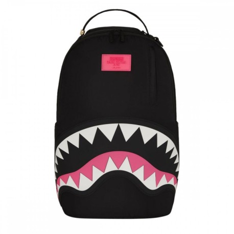 Sprayground Zaino Shark Central Nylon Nero Rosa