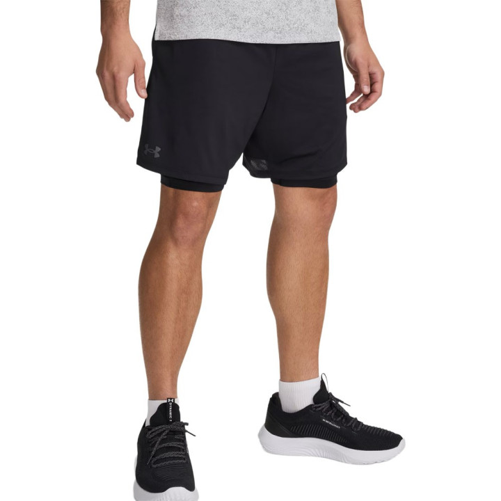 Under Armour Shorts Sportivi Tech Vent 2In1 Nero Uomo
