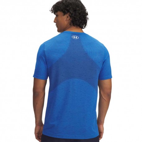 Under Armour Maglietta Palestra Vanish Seamless Blue Atlantis Uomo