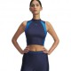 Under Armour Tank Hg Rib Washed Navy Donna