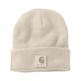 Carhartt Berretto Logo Tono Su Tono Bianco Uomo
