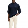 Calvin Klein Maglia Maniche Lunghe Girocollo Logo Piccolo Blu Uomo