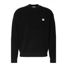 Maniche Lunghe Girocollo Waffle nero