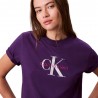 Calvin Klein T-Shirt Classic Logo Viola Donna