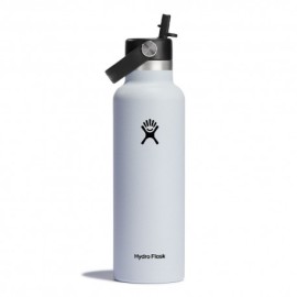 Hydro Flask Thermos Trekking Standard Flex Straw Cap Bianco