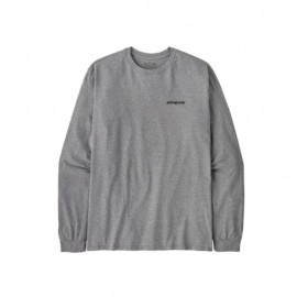 Patagonia Maglia Trekking P-6 Logo Responsabili-Tee Gravel Heather Uomo