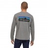 Patagonia Maglia Trekking P-6 Logo Responsabili-Tee Gravel Heather Uomo